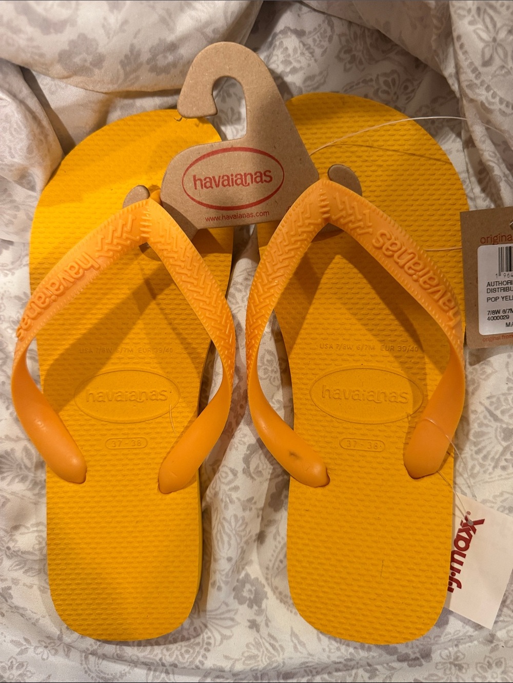 Havaianas Orange Citrus Flip Flop Sandals